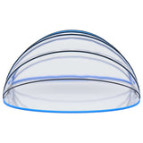 Pool Dome Transparent with blue accents PVC, fibreglass, steel 92796