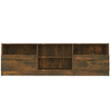 TV Cabinet Smoked Oak 150x33.5x45 cm Engineered Wood 817114