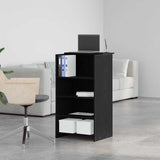 Reception Desk Black 55x50x103.5 cm Engineered Wood 859016