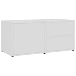 TV Cabinet White 80x34x36 cm Engineered Wood 801850