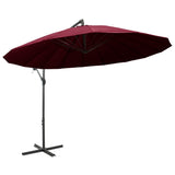 Hanging Garden Parasol Burgundy 3 m Aluminium Pole 47224