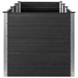 Garden Raised Bed 300x100x91 cm WPC Grey 318102