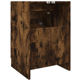 Sink Cabinet Smoked Oak 40x37x59 cm Engineered Wood 848105