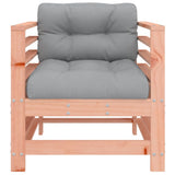 Garden Chairs with Cushions 2 pcs Solid Wood Douglas 825679