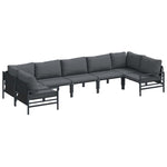 Garden Sofa Set Anthracite Steel 3378968