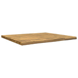 Live Edge Table Top 100 x 80 x 3.5 cm Rectangular White 938643
