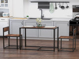 Dining Table and Chairs Set 2, Dining Room Sets, Rectangular Space Saving Table and 2 Chairs for T3398P344252