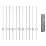 Welded Wire Fence 25 x 0.5 m Hot-Dip Galvanised Steel 3336989