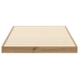 Floor Bed Frame Artisan Oak 80 x 200 cm Engineered Wood 893539