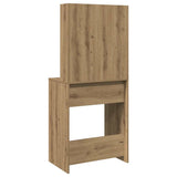 Dressing Table with LED Artisan Oak 60x40x140 cm 857000