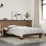 Bed Frame without Mattress Smoked Oak 100x200 cm 845869
