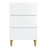 Bedside Cabinet White 43 x 41 x 66.5 cm Engineered Wood 894555