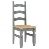 5 Piece Dining Set PANAMA Grey Solid Wood Pine 3345210