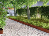 Lawn Edging 450 x 20 cm Weathering Steel Rusty 868032