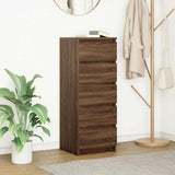 Sideboard with Drawers Brown Oak 37.5x35x99 cm Engineered Wood 861766