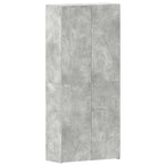 Shoe Cabinet with Shelf Grey 80 x 35.5 x 180 cm Engineered wood 3333839