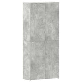 Shoe Cabinet with Shelf Grey 80 x 35.5 x 180 cm Engineered wood 3333839