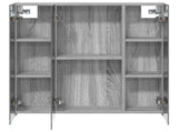Bathroom Mirror Cabinet Grey Sonoma 70 x 14.5 x 70 cm 889092
