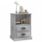 Bedside Cabinet Concrete Grey 43x36x60 cm 816336