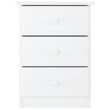 Bedside Cabinet ALTA White 41x35x55.5 cm Solid Wood Pine 353918