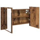 Bathroom Mirror Cabinet with Shelf Old Wood 80 x 12 x 45 cm 886226