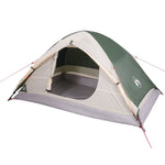 ZNTS Camping Tent Dome 4-Person Green Waterproof 94646