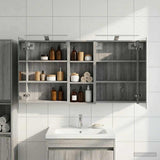 Bathroom Cabinet Set 3 pcs 130 x 14.5 x 70 cm Engineered wood 3403773