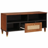 TV Cabinet with Shelf Brown 100 x 33.5 x 46 cm Solid Mango Wood 4018896