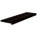 Stair Treads 2 pcs Brown Black 90x30x2 cm Solid Wood Oak 3283804