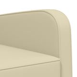 Armchair Cream Faux Leather 42043427