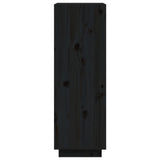 Book Cabinet/Room Divider Black 60x35x103 cm Solid Wood Pine 810868