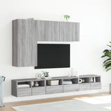 TV Wall Cabinets 2 pcs Grey Sonoma 60x30x30 cm Engineered Wood 836865