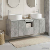 Bathroom Cabinet Set 3 pcs Concrete Grey 49.5 x 44.5 x 65.5 cm 3405740
