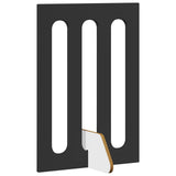 Folding Pet Fence 4 pcs Black Oak 201 x 38 x 70 cm 8005956