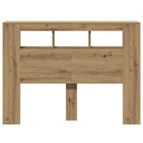 LED Headboard Artisan Oak 140x18.5x103.5 cm Engineered Wood 857687