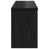 Wall-Mounted Coat Rack with Shelf Black Oak 80 x 20 x 30 cm 874340
