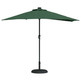 Garden Parasol Green 294 x 150 x 224 cm Polyester and Steel 42003268