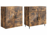Cabinet Set 2 pcs Smoked Oak 66 x 34.5 x 89.5 cm 3416669