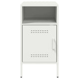 ZNTS Bedside Cabinets 2 pcs White 36x39x68 cm Steel 843077