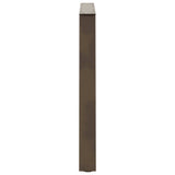 Dining Table Legs V-Shape 3 pcs Natural Steel 100x cm Steel 4012599