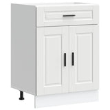 Kitchen Base Cabinet Porto White Engineered Wood 853967