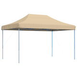 ZNTS Foldable Party Tent Pop-Up Beige 440x292x315 cm 4004959