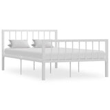Bed Frame White Metal 120 x 200 cm Durable Bed Frame 284564