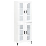 Highboard White 69.5x34x180 cm Engineered Wood 3198273