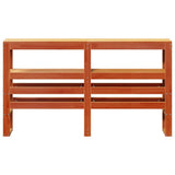 Headboard with Shelves Wax Brown 150 cm Solid Wood Pine 850883