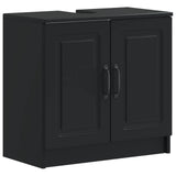 2 Piece Bathroom Cabinet Set UTRECHT Black Engineered Wood 3418054