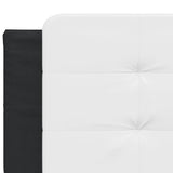 Bed Frame without Mattress "Zadar" Black and White 160x200 cm Faux Leather 3208196