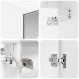 Bathroom Cabinet Set 5 pcs White Engineered Wood 3406511