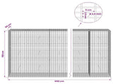 Gabion with 3.5 mm Wire and 5x2.5 cm Mesh 650x50x150 cm 3461887