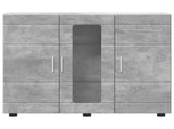 Wooden Cabinet with Storage Concrete Grey 88.5 x 30.5 x 73 cm 880304